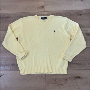 Men’s Polo Ralph Lauren Sweater Large Yellow